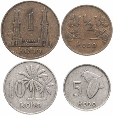 купить Нигерия, набор монет 1973-1976 (4 монеты)
