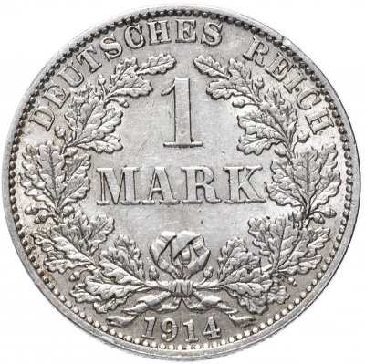 купить Германия 1 марка 1914 A знак монетного двора: "A" - Берлин