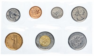 купить Канада 2009 официальный набор циркуляционных монет из 7 штук UNC