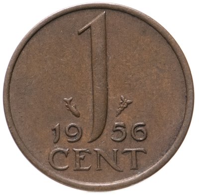 купить Нидерланды 1 цент 1956