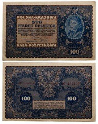 купить Польша 100 марок 1919