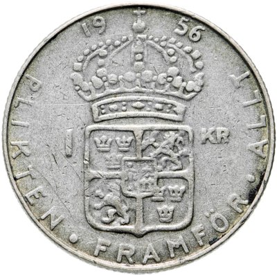 купить Швеция 1 крона (krona) 1956