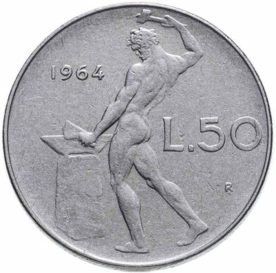 купить Италия 50 лир 1964