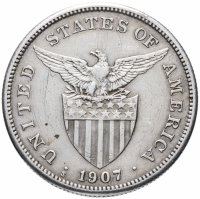 купить Филиппины (автономия в составе США) 1 песо (peso) 1907 S