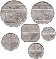 купить Аруба набор монет 1987 (6 монет)