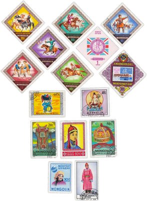 купить Монголия набор из 15 марок
