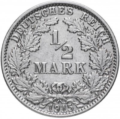 купить Германия (Германская империя) 1/2 марки 1915 "J"