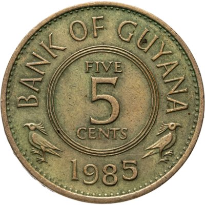купить Гайана 5 центов (cents) 1985