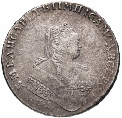 купить 1 рубль 1752 года СПБ-IM