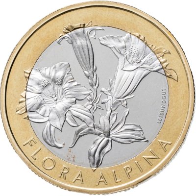 купить Швейцария 10 франков (francs) 2017 "Флора Альп - Горечавка альпийская (Gentiana alpina) "