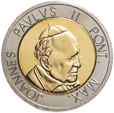купить Ватикан, монетовидный жетон в стиле 1 евро (euro) 2005 Портрет Папы Иоана Павла II