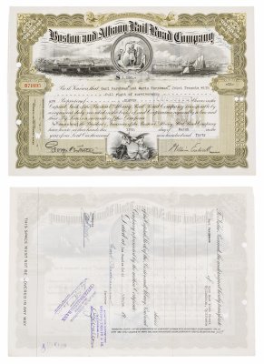 купить Акция США Boston and Albany Rail Road Co., 1942- 1944 гг.