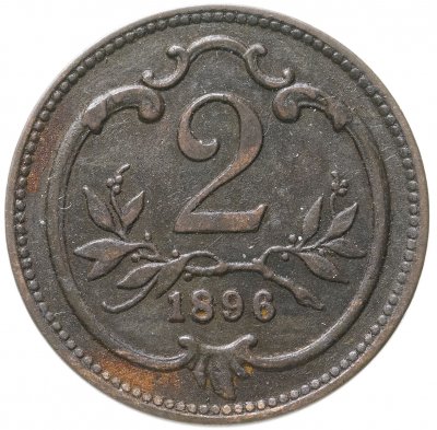 купить Австрия 2 геллера (heller) 1896