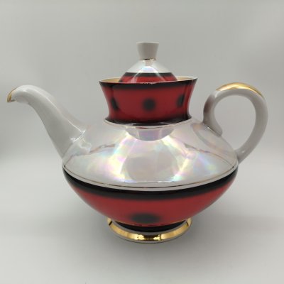 купить Чайник заварочный, фарфор, люстр, крытье, золочение, Минский фарфорово-фаянсовый завод, СССР, 1968-1983 гг.