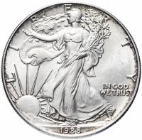купить США 1 доллар 1988 "Шагающая свобода"