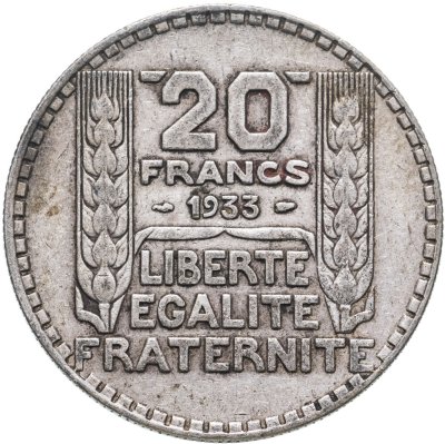 купить Франция 20 франков 1933