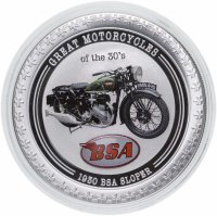 Купить Острова Кука 2 доллара (dollars) 2007 "Мотоциклы - BSA Sloper" в буклете