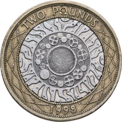 купить Великобритания 2 фунта (pounds) 1998