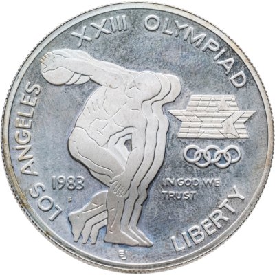 купить США 1 доллар (dollar) 1983 S XXIII летние Олимпийские Игры 1984 в Лос-Анджелесе знак монетного двора "S" - Сан-Франциско