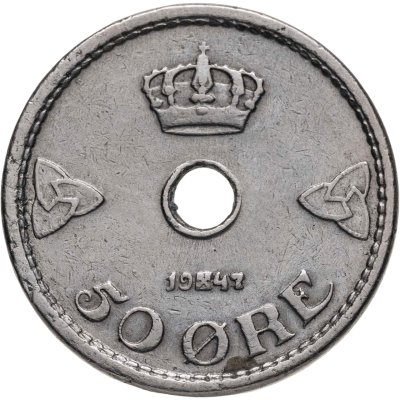 купить Норвегия 50 эре (ore) 1947