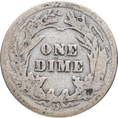 купить США 10 центов (дайм, one dime) 1911 D Barber Dime знак монетного двора: "D" - Денвер