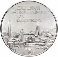 купить Финляндия 10 марок 1971 "10-й чемпионат Европы по лёгкой атлетике 1971 года в Хельсинки"