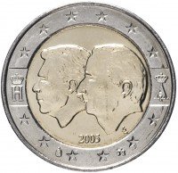 купить Бельгия 2 евро 2005 "Бельгийско-Люксембургский экономический союз"