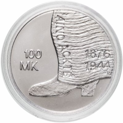 купить Финляндия 100 марок (markkaa) 2001 М 125 лет со дня рождения Айно Акте