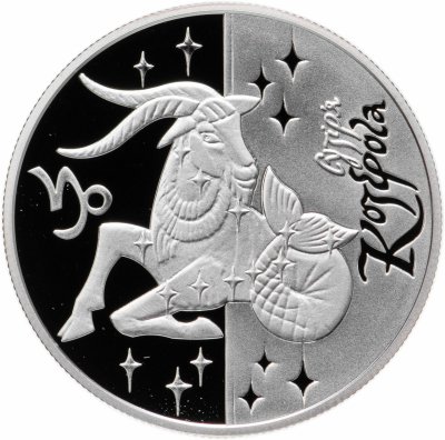 купить Украина 5 гривен 2007 Proof "Знаки зодиака - Козерог"