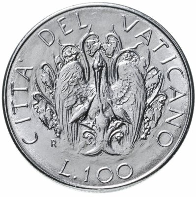 купить Ватикан 100 лир 1989
