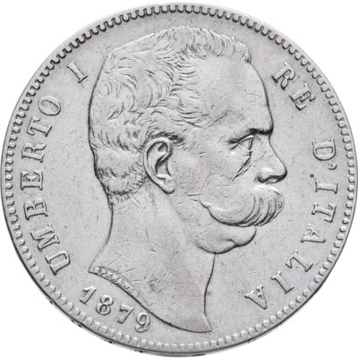 купить Италия 5 лир (lire) 1879