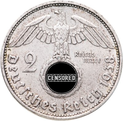 купить Германия (Третий рейх) 2 рейхсмарки (reichsmark) 1938