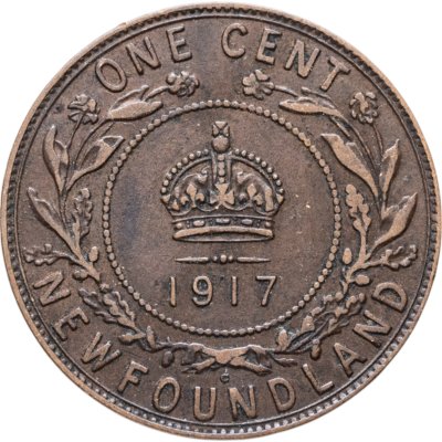 купить Ньюфаундленд 1 цент (cent) 1917