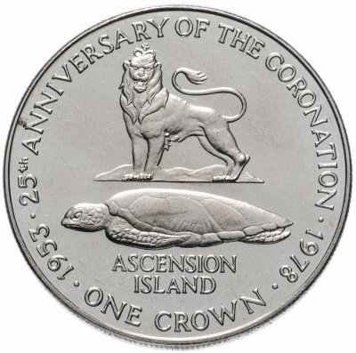 купить Остров Вознесения 1 крона (crown) 1978 "25 лет коронации королевы Елизаветы II"