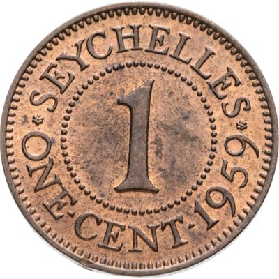 купить Сейшельские острова 1 цент 1959