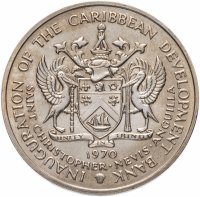 купить Сент-Китс и Невис 4 доллара (dollars) 1970 "ФАО"