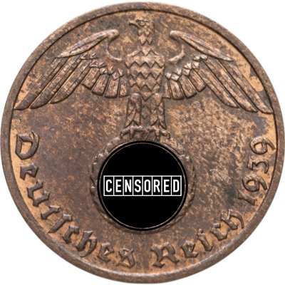 купить Германия (Третий рейх) 1 рейхспфенниг (reichspfennig) 1939 F