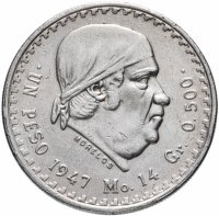 Купить Мексика 1 песо (peso) 1947