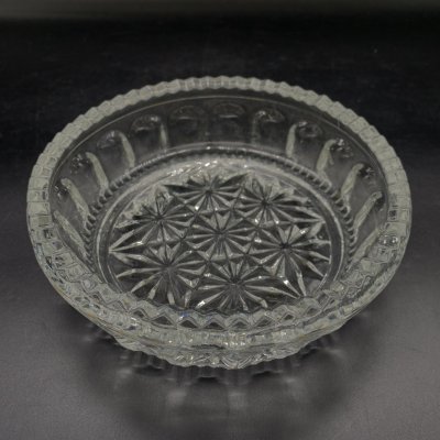 купить Конфетница, декорированная геометрическим орнаментом, стекло, СССР, 1970-1990 гг.