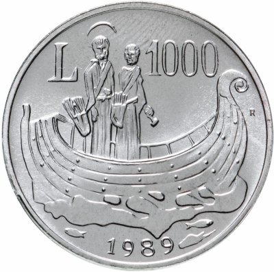 купить Сан-Марино 1000 лир (lire) 1989 Шестнадцать веков истории