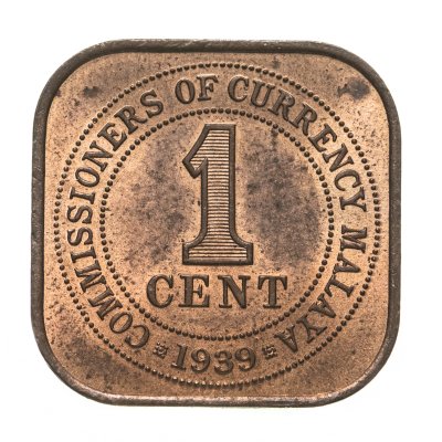 купить Малайя 1 цент (cent) 1939