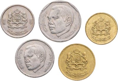 купить Марокко набор монет для обращения 2002 (5 шт.)