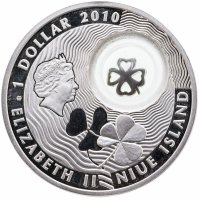купить Ниуэ 1 доллар 2010 "Клевер на удачу"