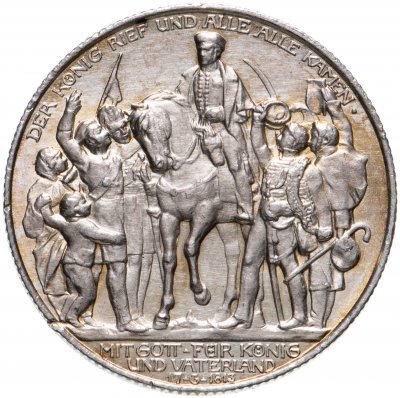 купить Германская Империя 2 марки (mark) 1913 "100 лет объявлению войны против Франции"