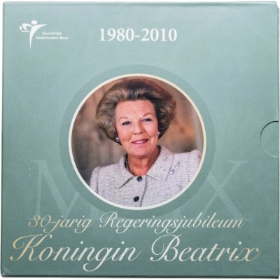 купить Нидерланды 2010 официальный набор евро из 8 монет и жетона в буклете