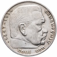 купить Германия (Третий Рейх) 5 рейхсмарок (reichsmark) 1938 "J"