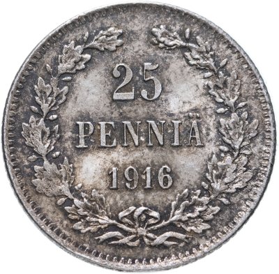 купить 25 пенни (pennia) 1916 S