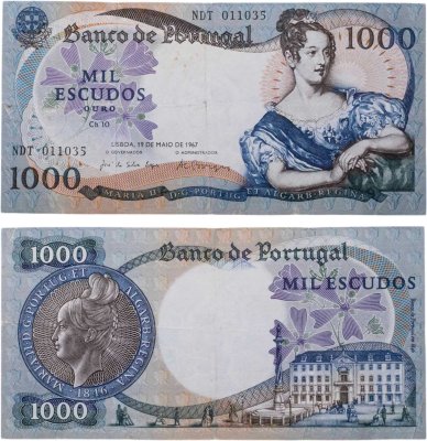 купить Португалия 1000 эскудо 1967 год