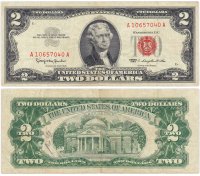 купить США 2 доллара 1963 (Pick 382a)