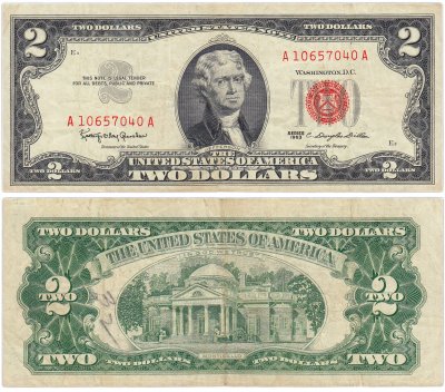 купить США 2 доллара 1963 (Pick 382a)